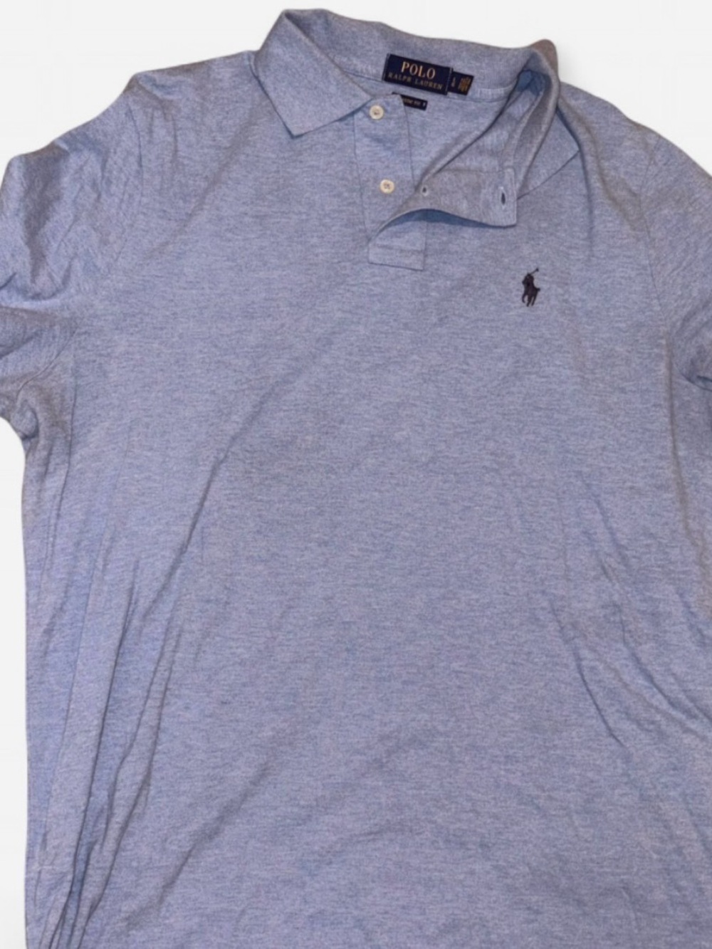 Ralph Lauren Light Blue Short-Sleeve Polo with Embroidered Pony
